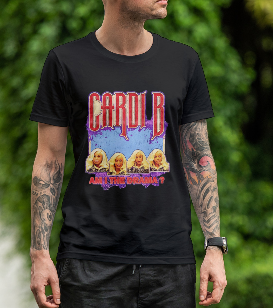 Cardi B Am I The Drama Meme Blonde Faces T-Shirt