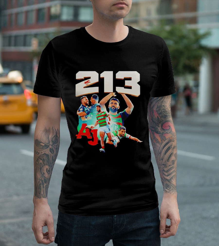 South Sydney Rabbitohs Alex Johnston 213 Record Breaker AJ Rugby T-Shirt