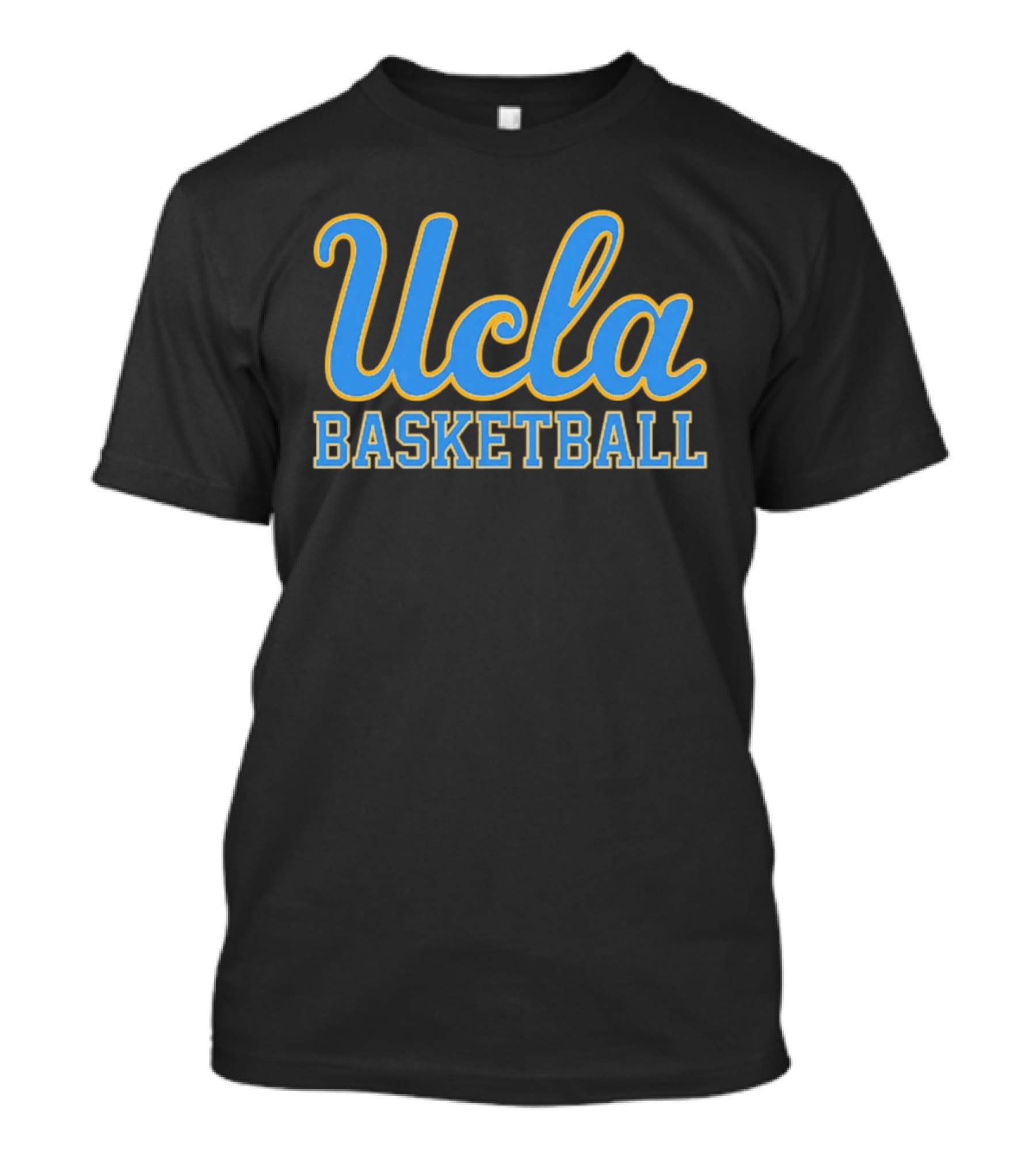 UCLA Basketball Script Text Blue And Gold T-Shirt
