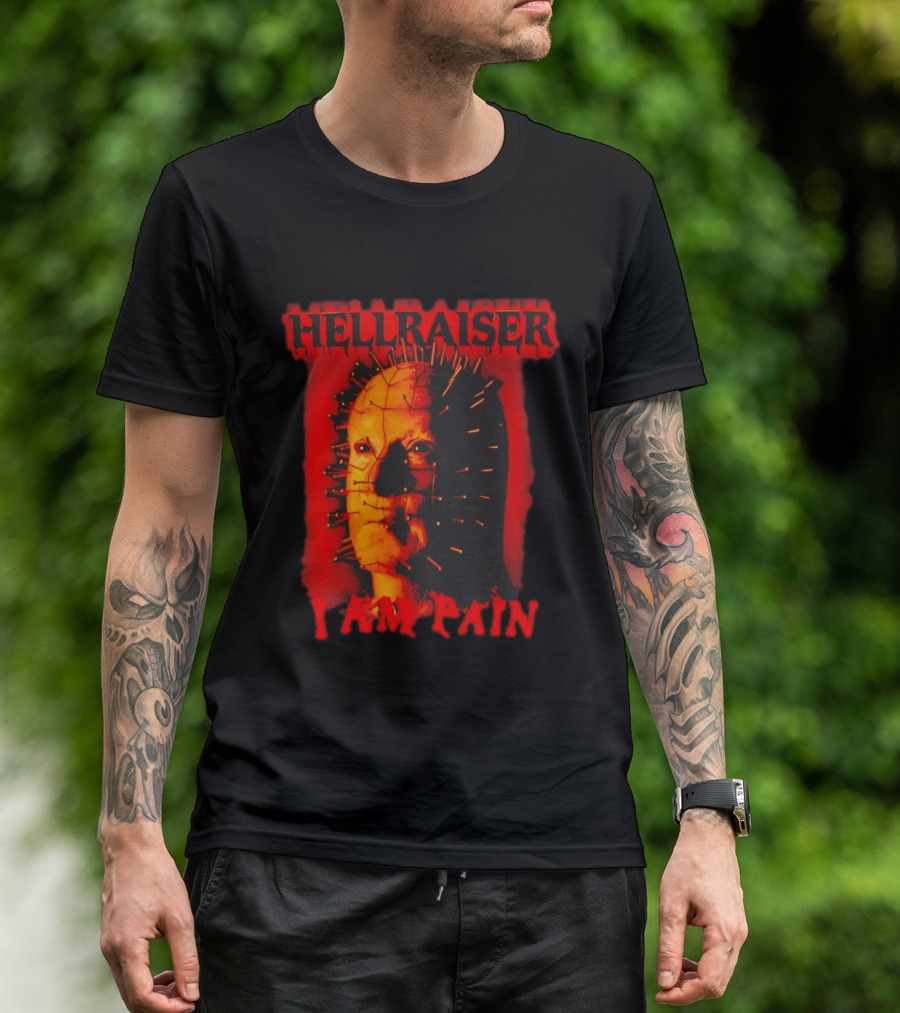 Hellraiser I Am Pain Pinhead Horror Movie T-Shirt