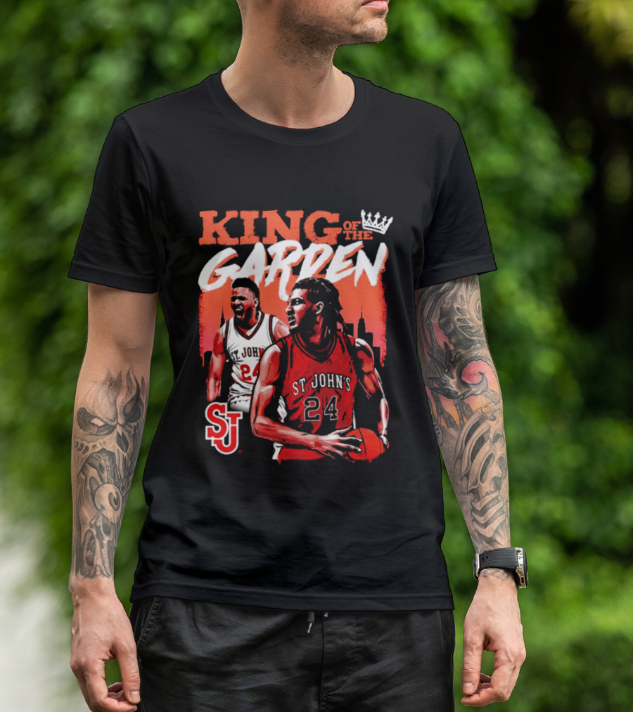 Zuby Ejiofor St. John's Red Storm 24 King Of The Garden T-Shirt