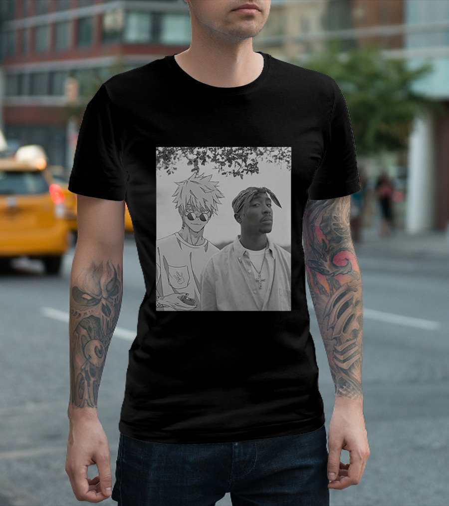 Jujutsu Kaisen X Tupac Collaboration All Eyez On Me T-Shirt