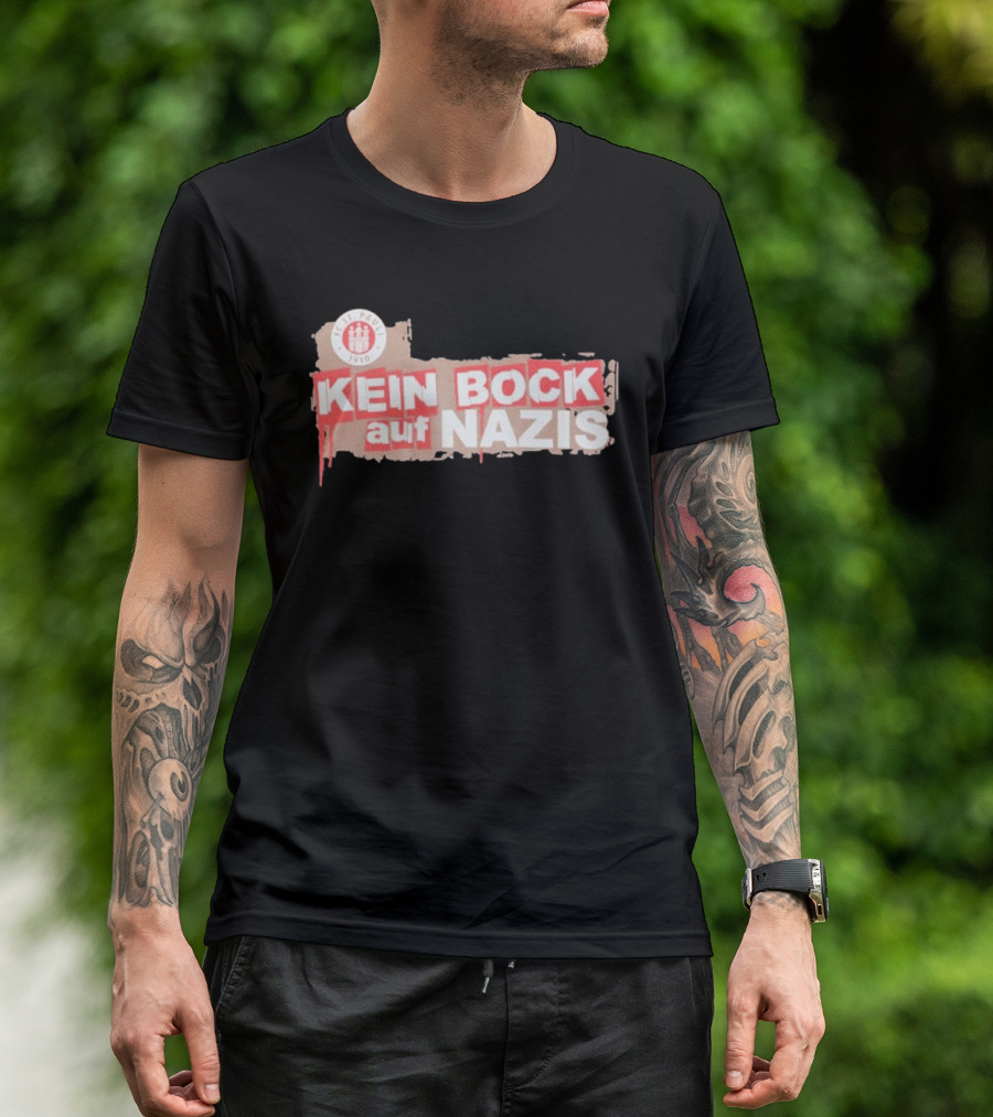 FC St Pauli Kein Bock Auf Nazis Anti Fascist T-Shirt