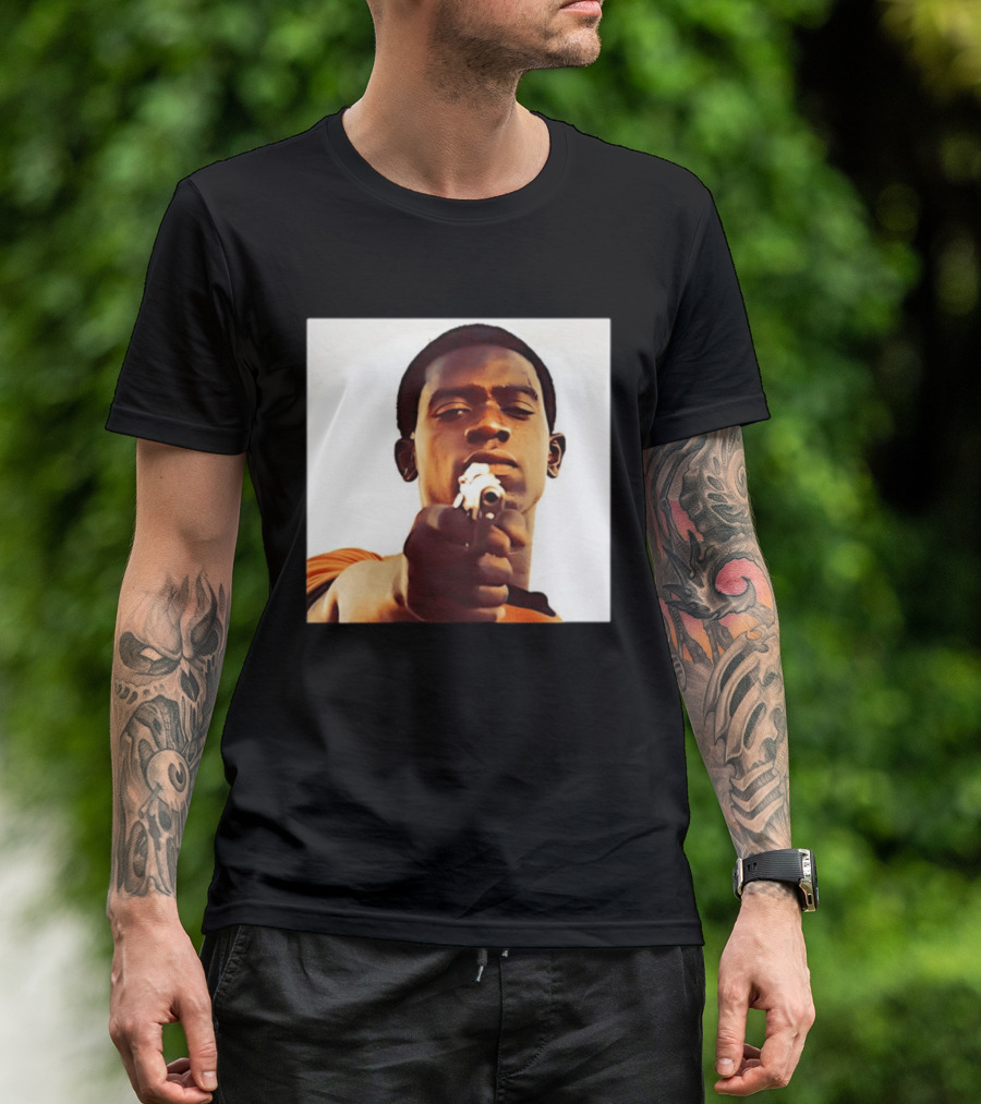 Snowfall TV Series 2017 Damson Idris Character With Gun T-Shirt