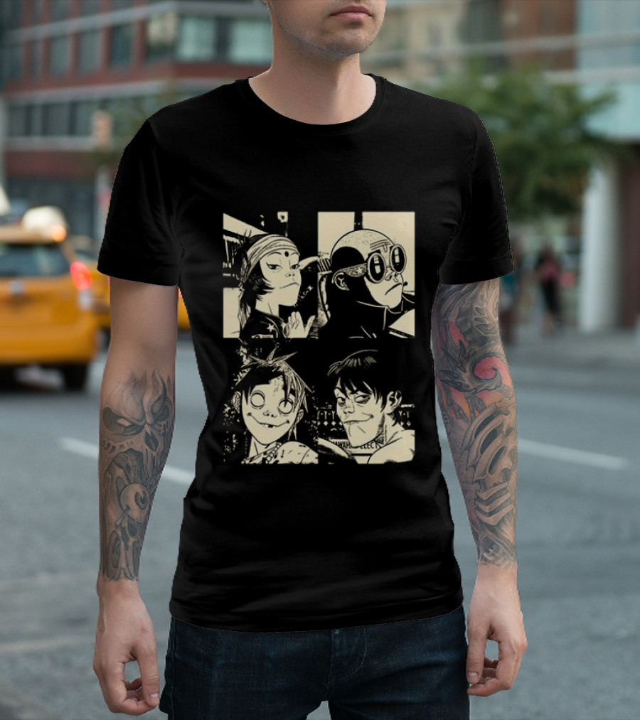 Gorillaz The Mountain Tour 2023 Dates And Locations Vintage Band T-Shirt