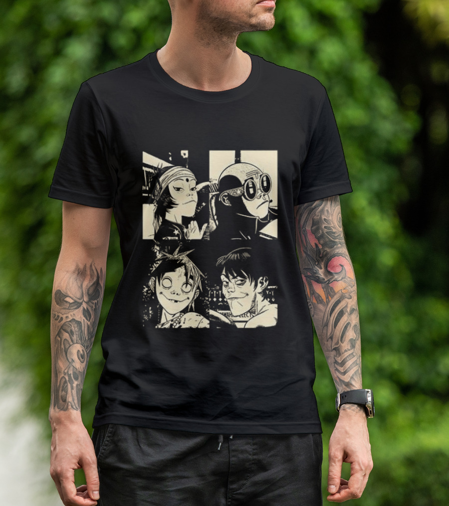 Gorillaz The Mountain Tour 2023 Dates And Locations Vintage Band T-Shirt