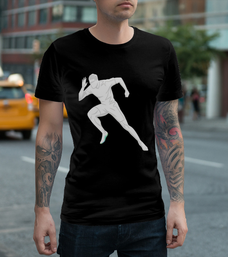 Sprint Athlete Dynamic Pose Running T-Shirt