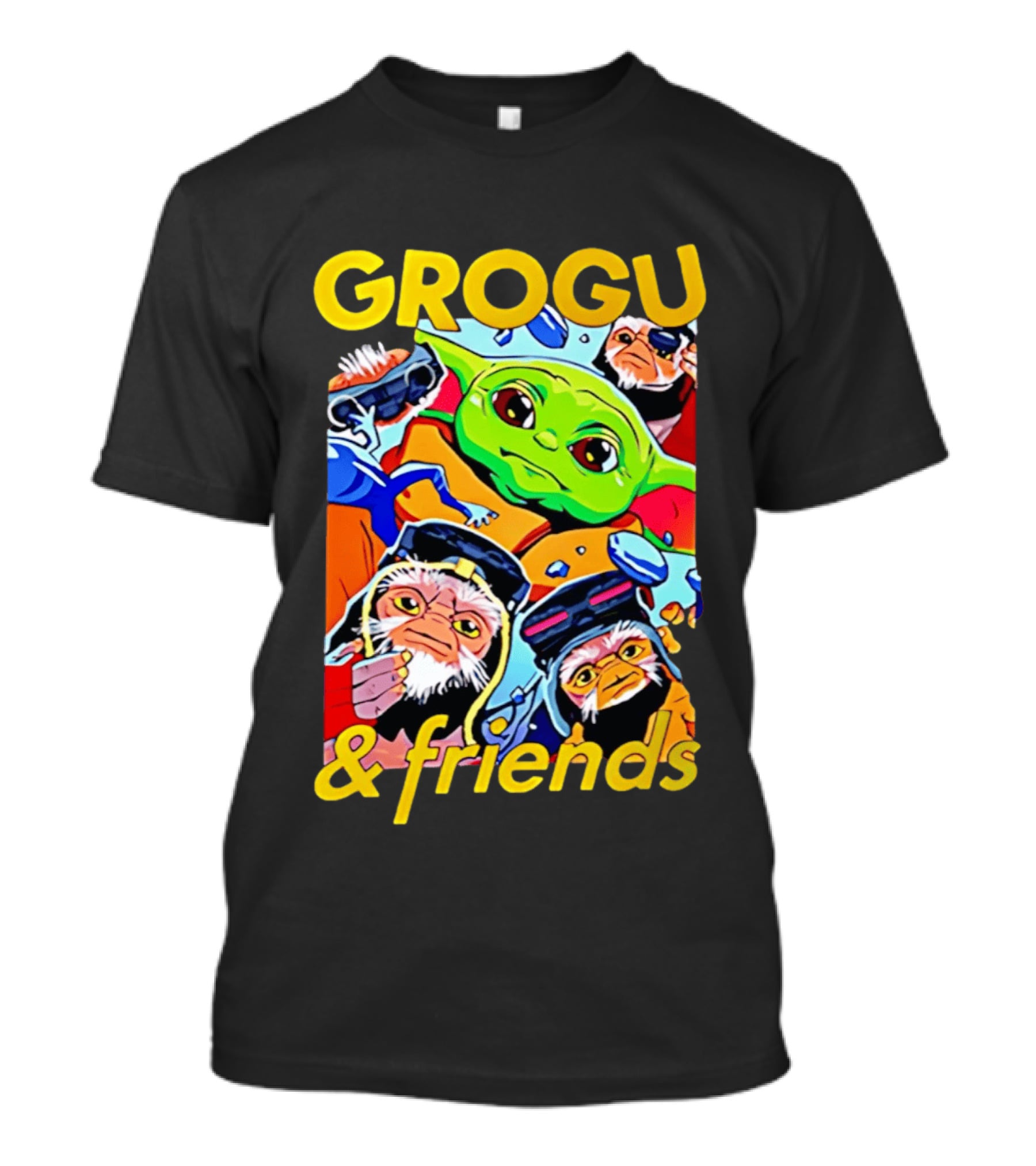 Grogu And Friends Cartoon Adventures Featuring Grogu T-Shirt