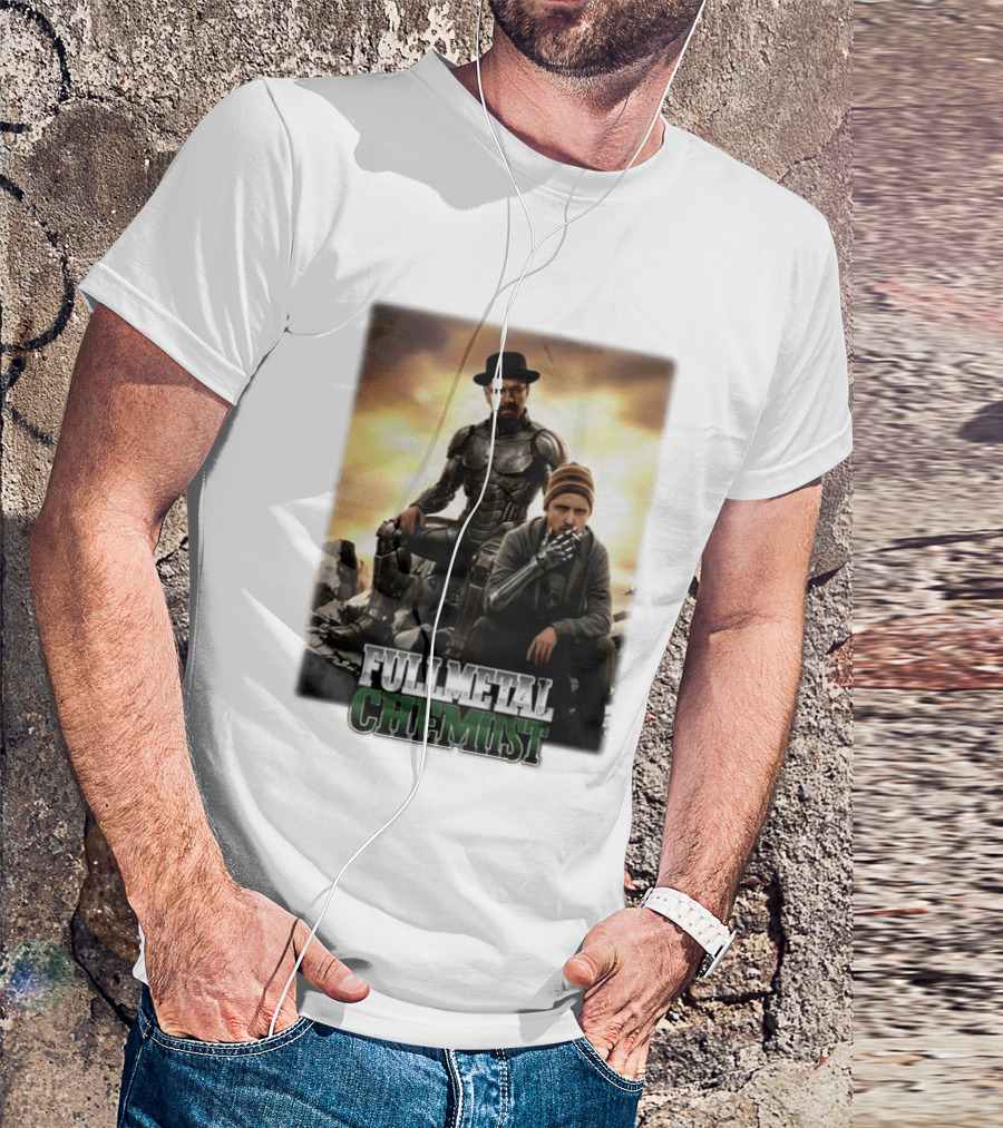 Bryan Cranston Jesse Pinkman Fullmetal Chemist T-Shirt
