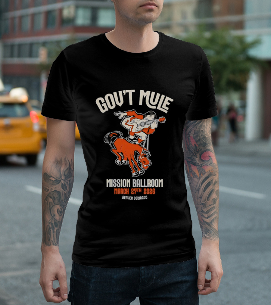 Gov't Mule Mission Ballroom March 27th 2026 Denver Colorado T-Shirt