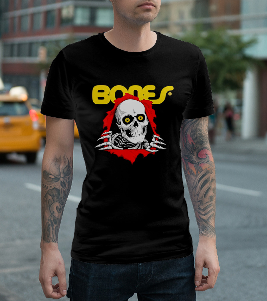 Bones Brigade Powell Peralta Ripper Skeleton Skull T-Shirt
