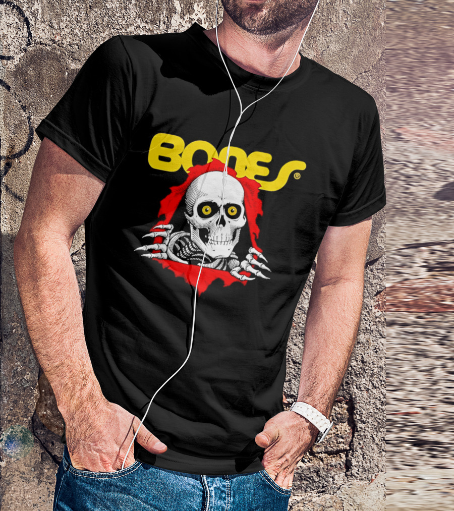 Bones Brigade Powell Peralta Ripper Skeleton Skull T-Shirt