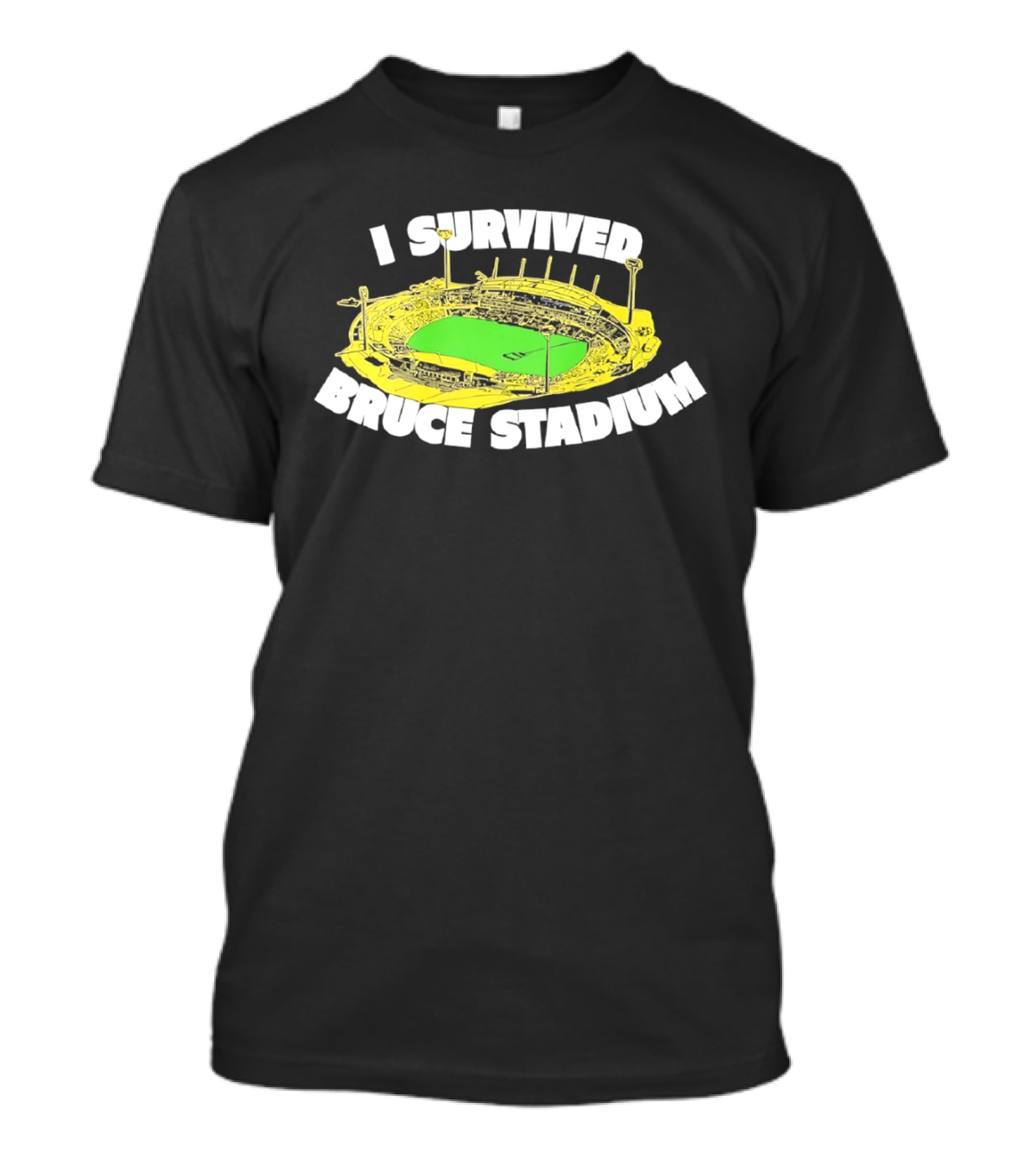 I Survived Bruce Stadium Nostalgic Experience At Iconic Canberra Venue T-Shirt