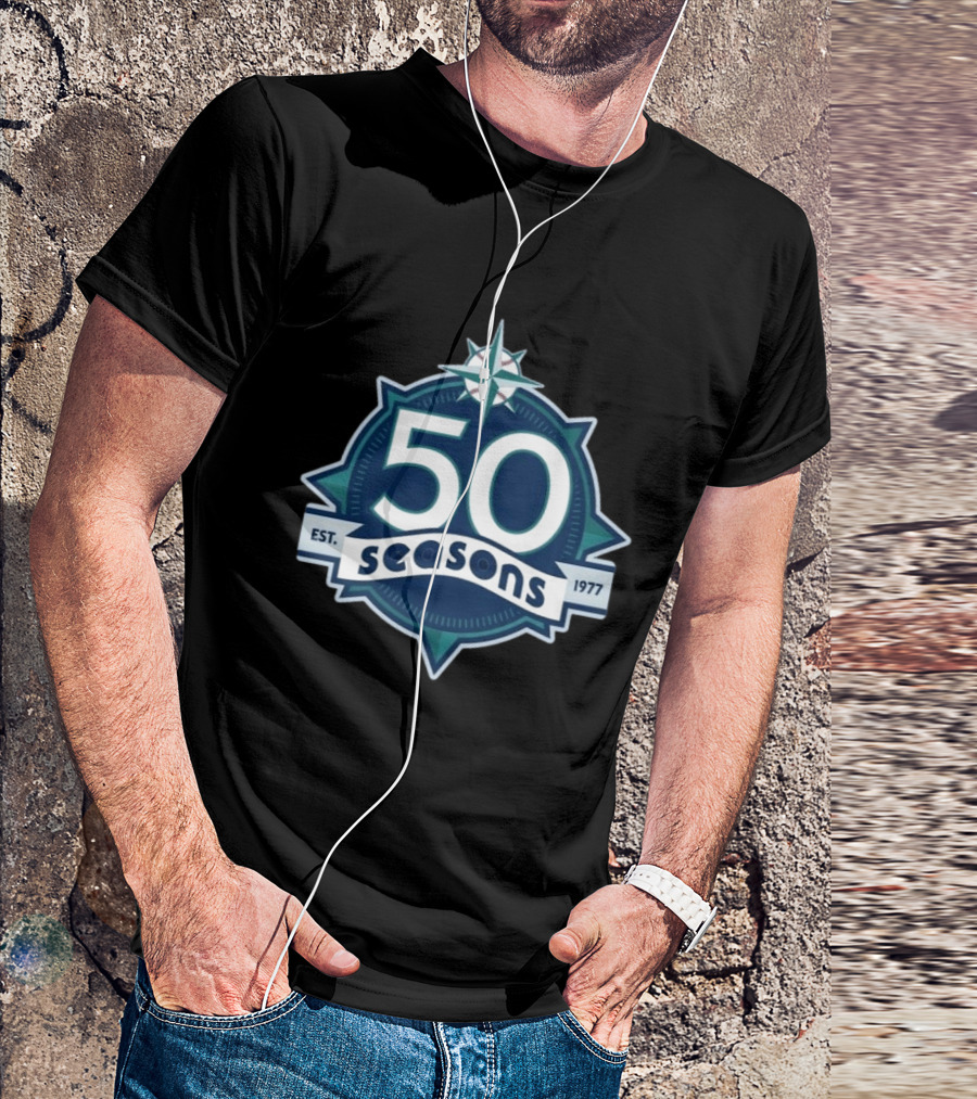 Cal Raleigh Seattle 50 Seasons Est. 1977 T-Shirt
