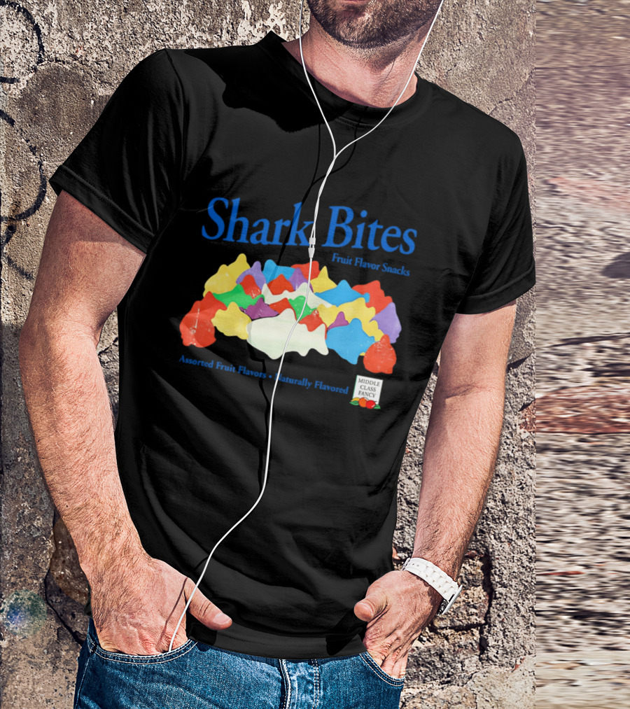 Shark Bites Fruit Flavor Snacks Assorted Fruit Flavors Naturally Flavored T-Shirt