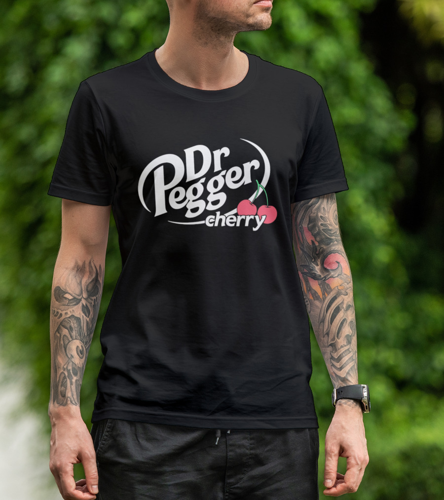 Dr Pegger Cherry Soda Parody With Cherries T-Shirt
