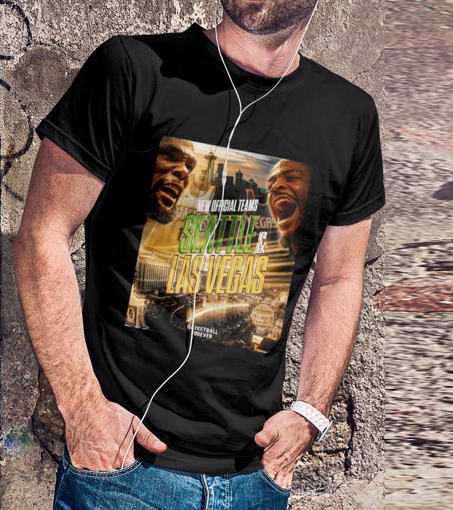 New Official Teams Seattle Las Vegas Basketball Forever 2026 T-Shirt