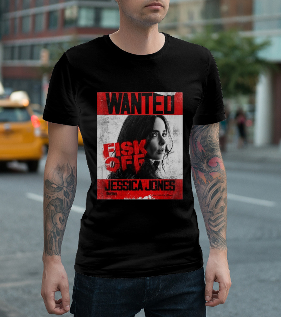 Wanted Jessica Jones Fisk Off Daredevil Born Again Season 2 T-Shirt