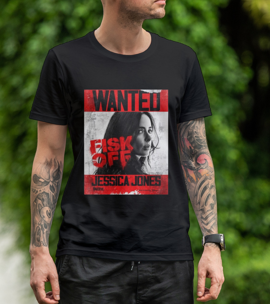 Wanted Jessica Jones Fisk Off Daredevil Born Again Season 2 T-Shirt