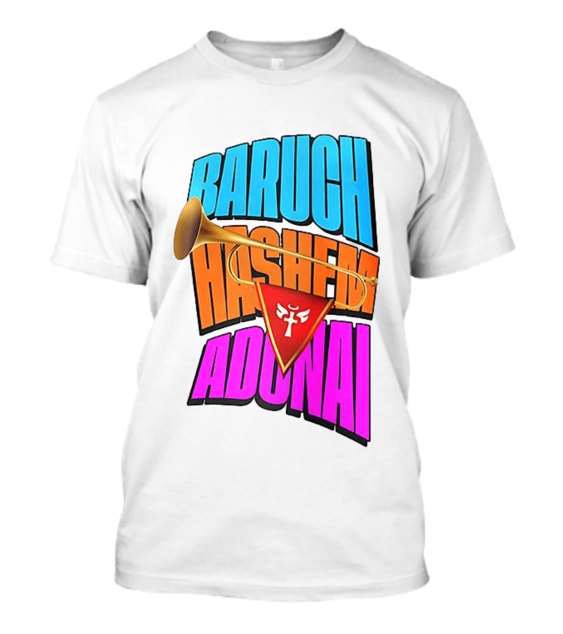 Baruch Hashem Adonai Trumpet T-Shirt