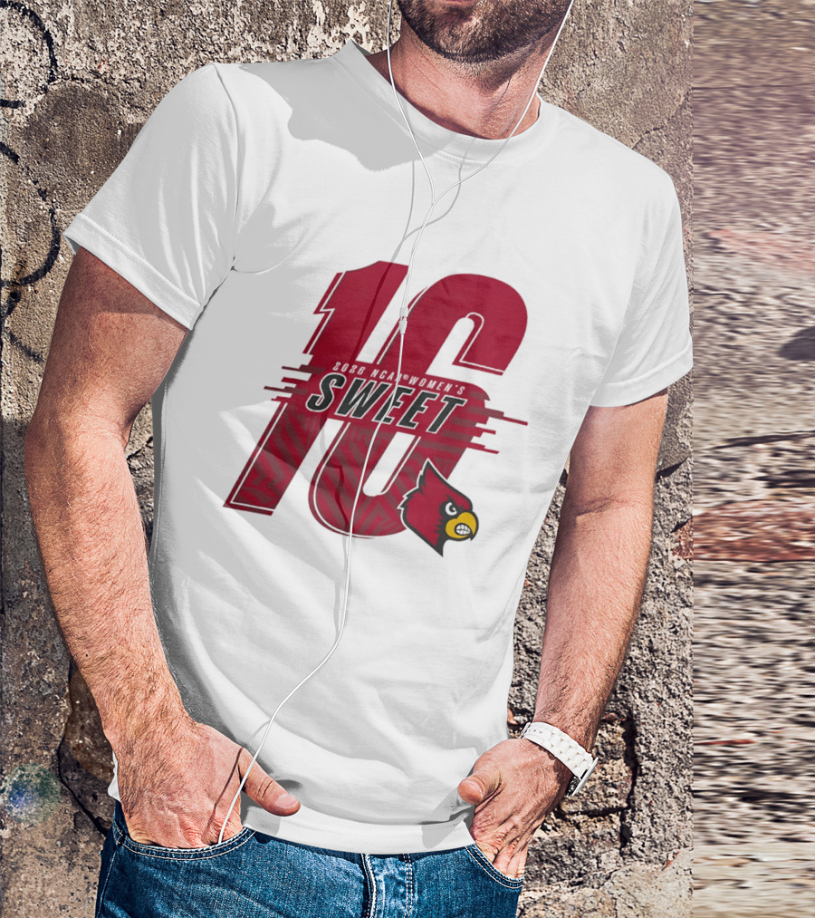 Louisville Cardinals Sweet Sixteen 2026 NCAA Women's Basketball T-Shirt
