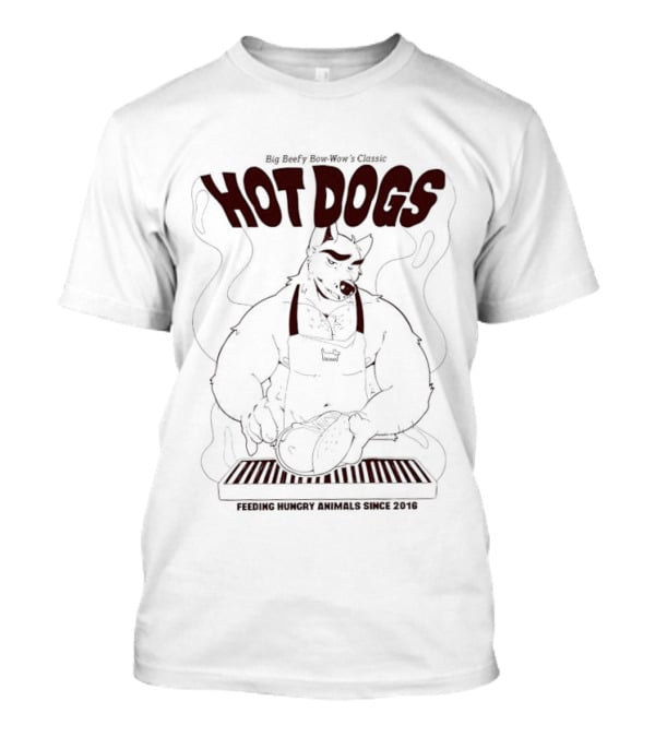 Hot Dogs Feeding Hungry Animals Since 2016 BBQ Chef T-Shirt