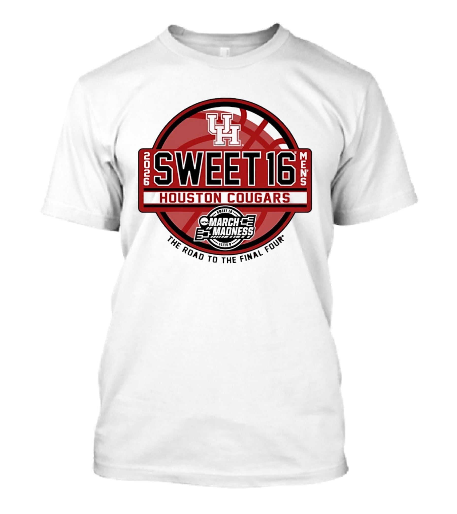 Houston Cougars 2026 Sweet 16 March Madness The Road To The Final Four T-Shirt