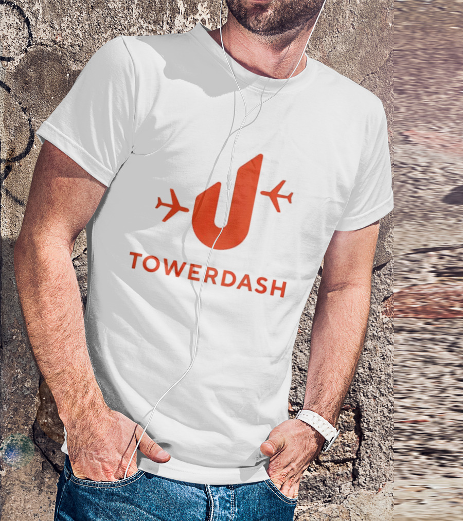TOWER DASH Airplanes Iconic Red U Shape T-Shirt