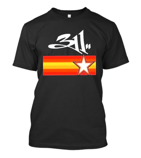 311 Band March 14 2026 Houston Star And Stripes T-Shirt