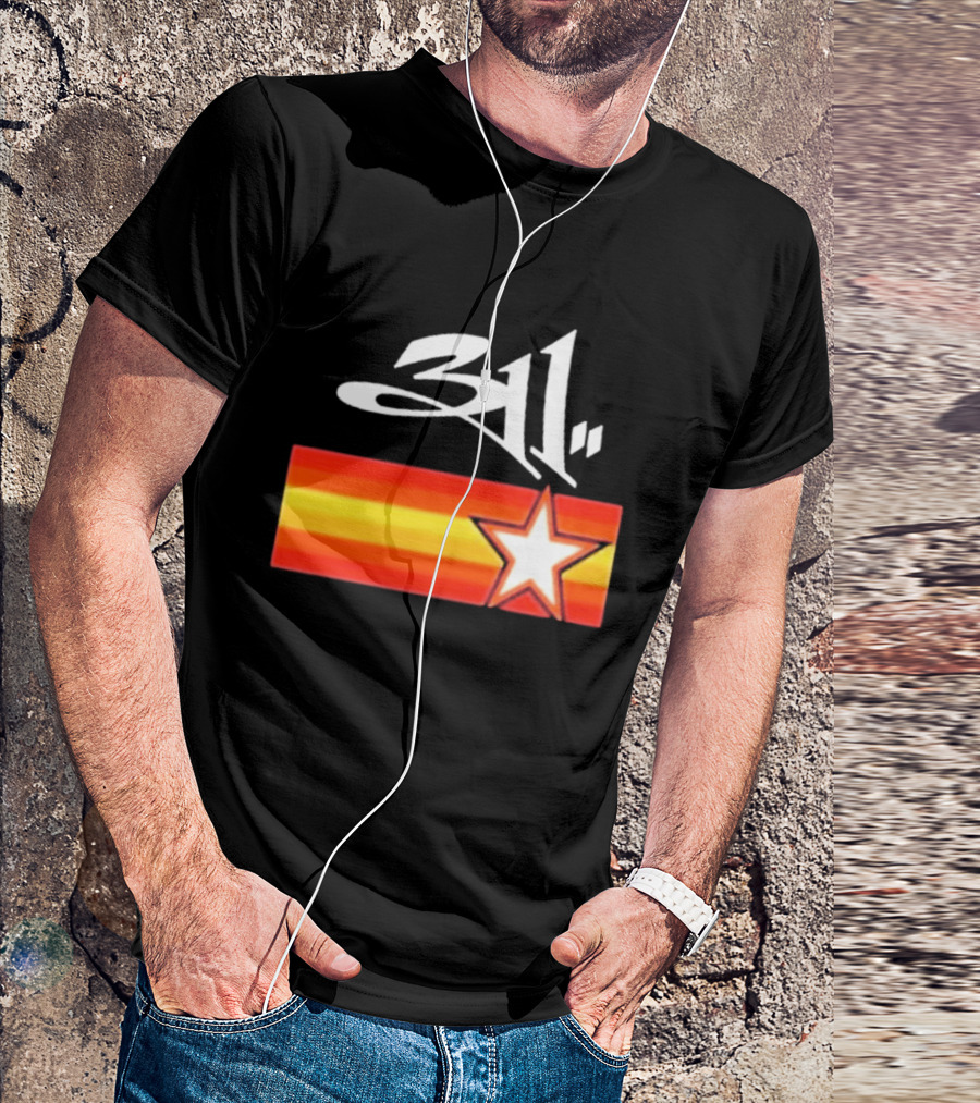 311 Band March 14 2026 Houston Star And Stripes T-Shirt