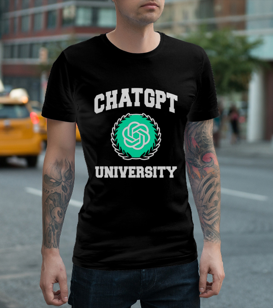 Chat GPT University Crest T-Shirt