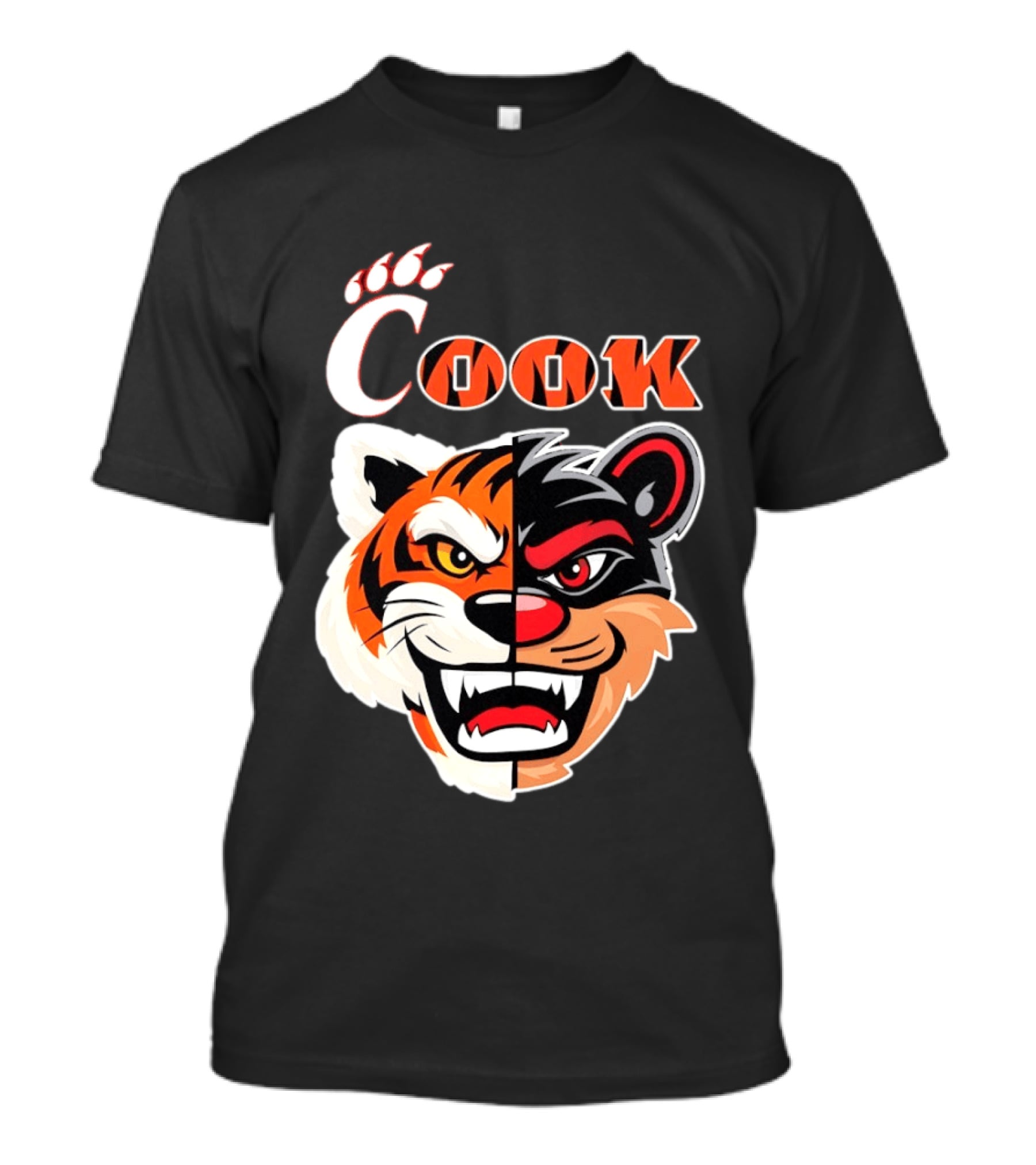 Cincinnati Bengals Bearcats Cook Split Face T-Shirt