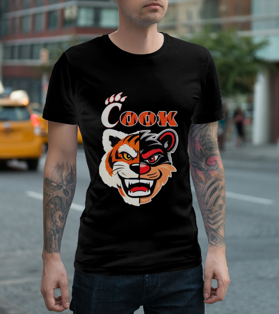 Cincinnati Bengals Bearcats Cook Split Face T-Shirt