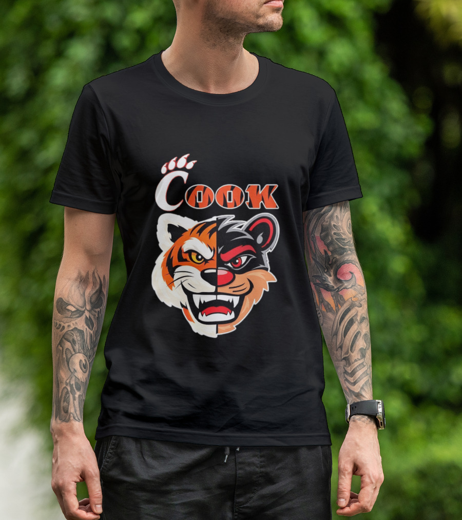 Cincinnati Bengals Bearcats Cook Split Face T-Shirt