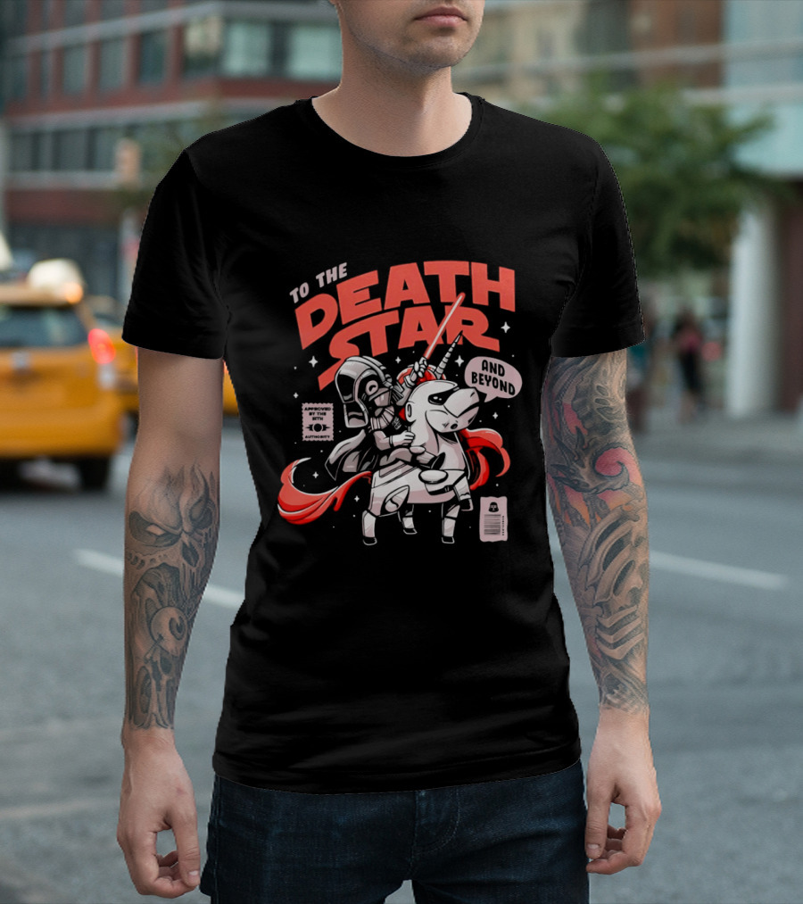 To The Death Star And Beyond Unicorn Wars T-Shirt