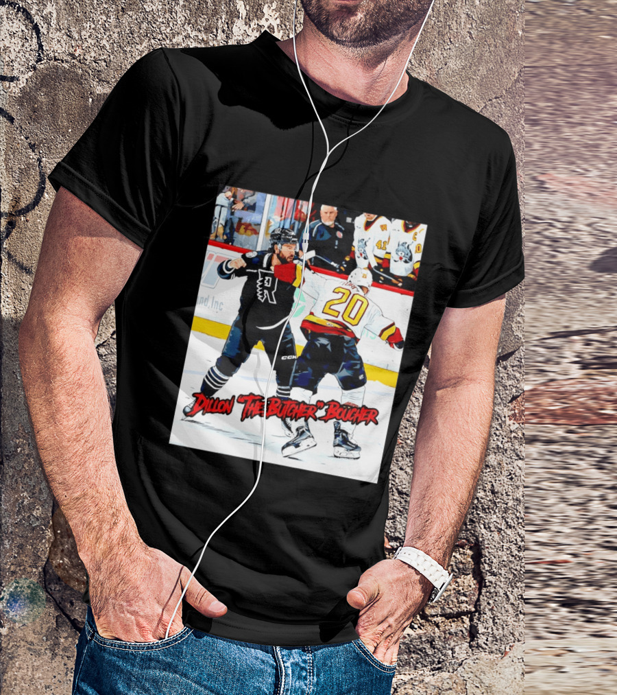 Dillon The Butcher Boucher Rockford IceHogs Hockey Fight Scene T-Shirt