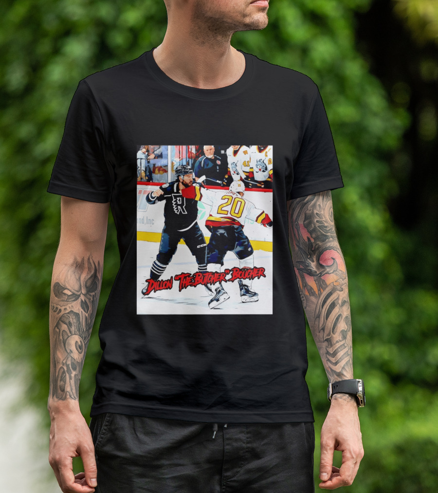 Dillon The Butcher Boucher Rockford IceHogs Hockey Fight Scene T-Shirt