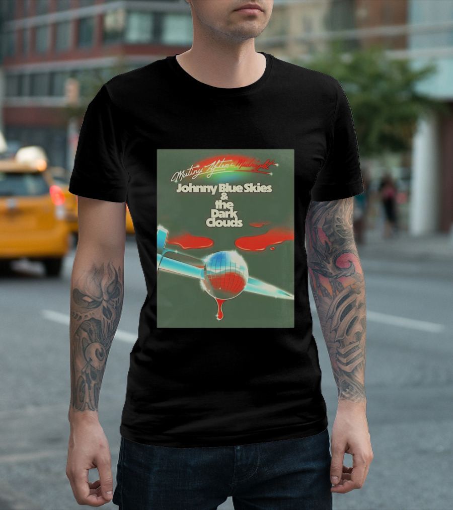 Mutiny After Midnight Johnny Blue Skies And The Dark Clouds Album T-Shirt