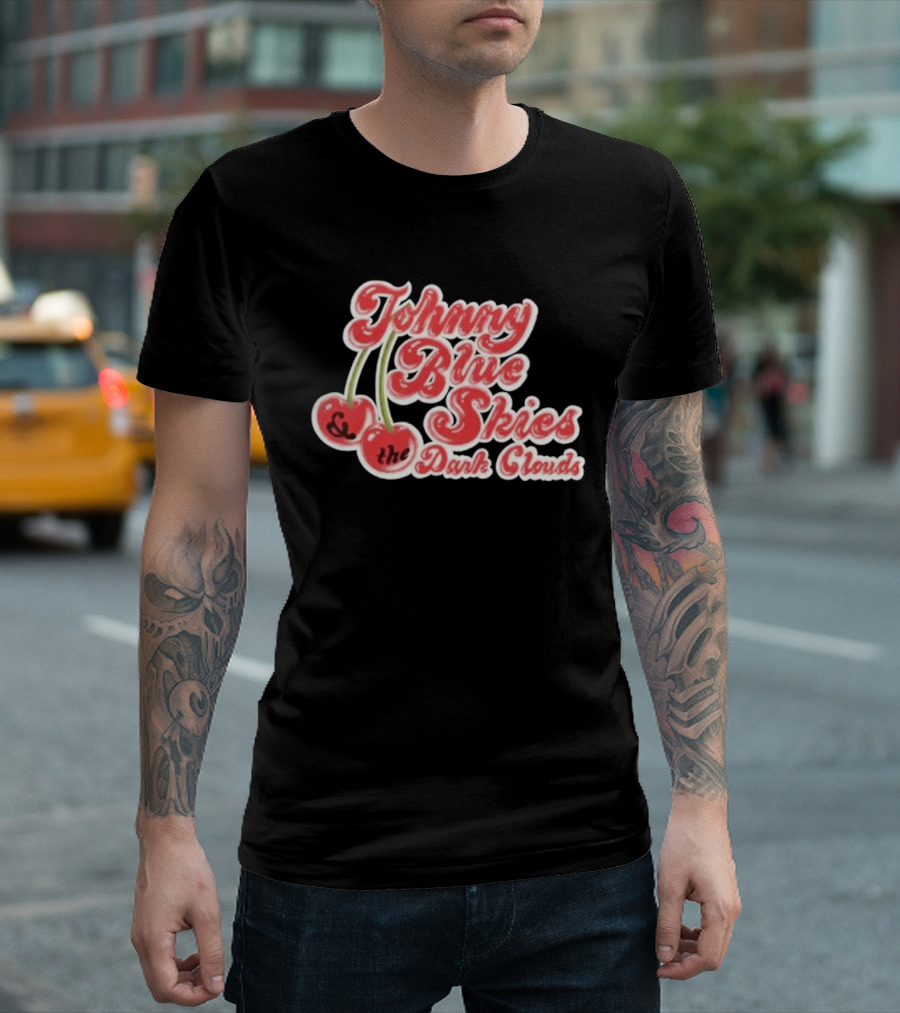 Johnny Blue Skies And The Dark Clouds Cherries T-Shirt