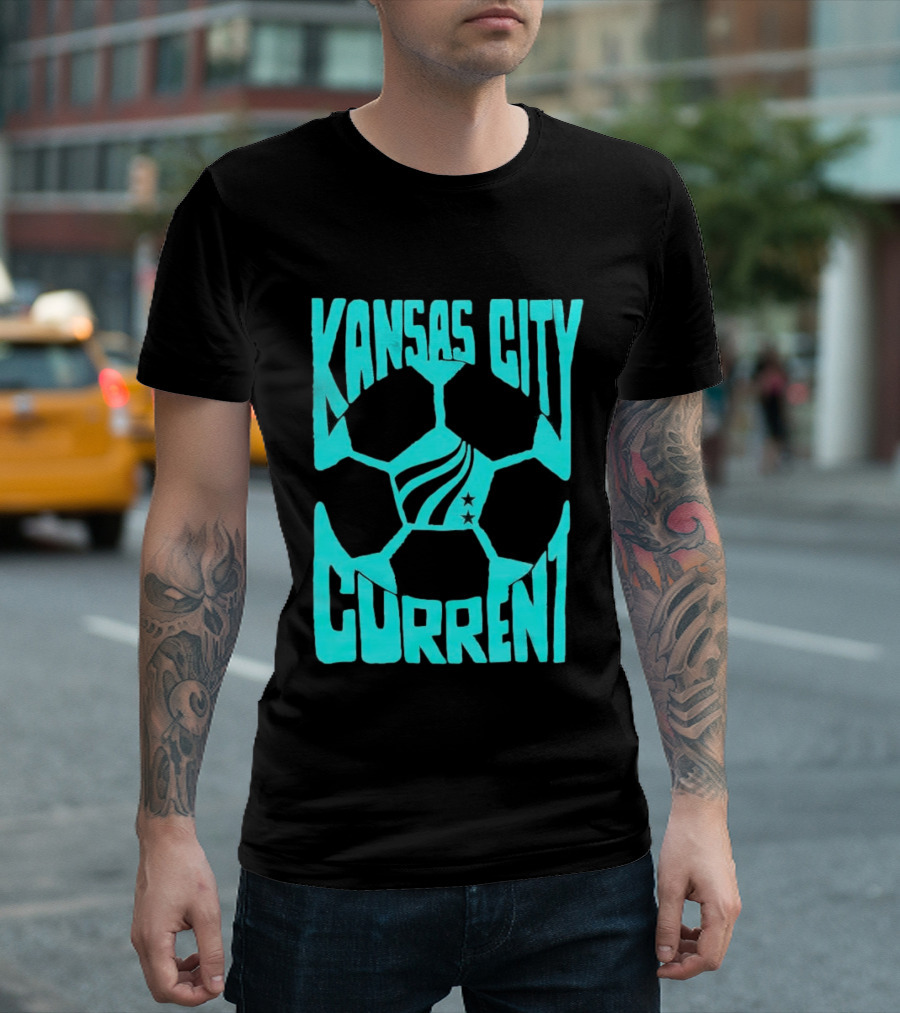 Kansas City Current NWSL Soccer Ball Kansas City Current T-Shirt