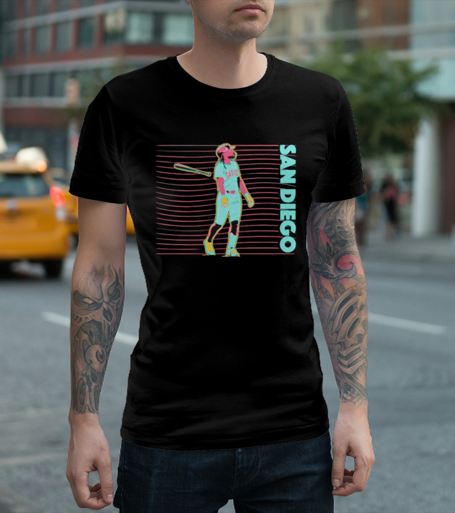 Fernando Tatis Jr San Diego Padres Neon Nights Baseball T-Shirt