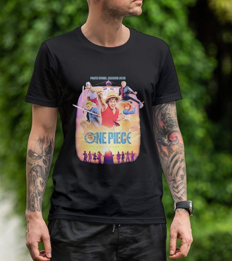 One Piece Luffy And Friends Pirates Journey To The Grand Line T-Shirt