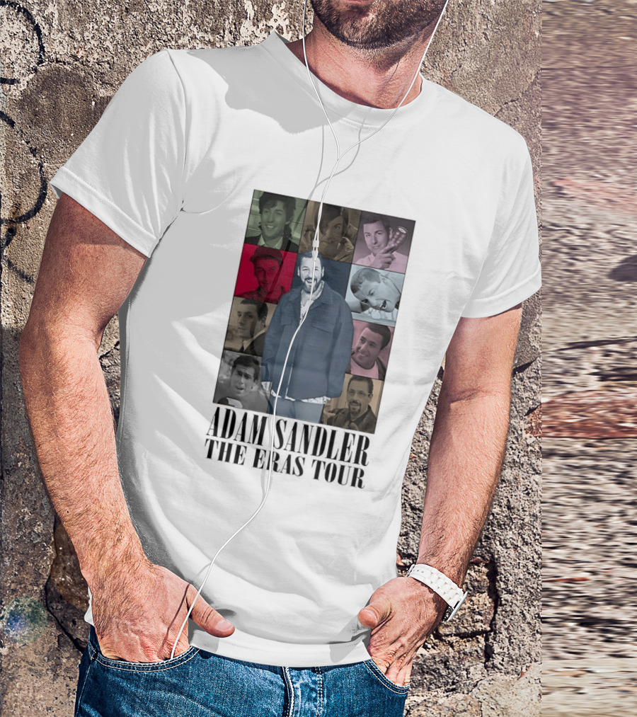 Adam Sandler The Eras Tour Nine Iconic Characters Collage T-Shirt