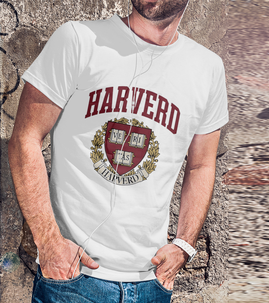 Harvard University Veritas Emblem Crest T-Shirt