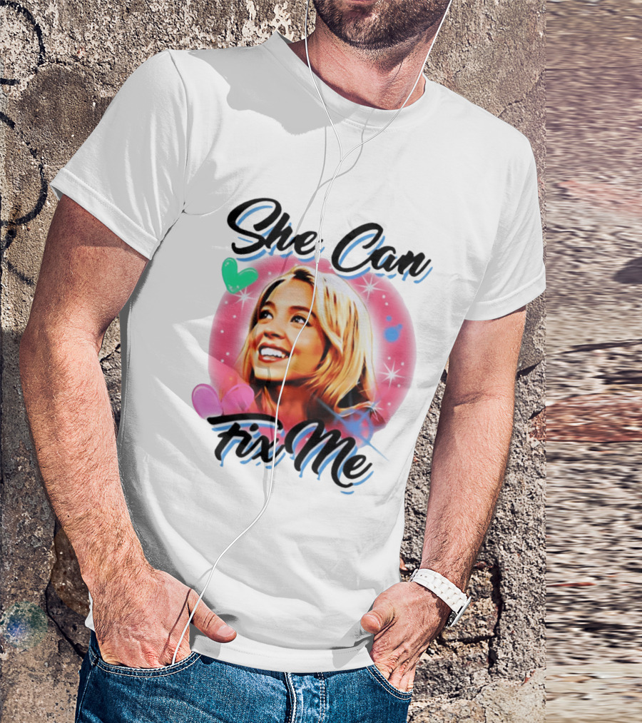 Sydney Sweeney Euphoria She Can Fix Me Hearts Stars T-Shirt