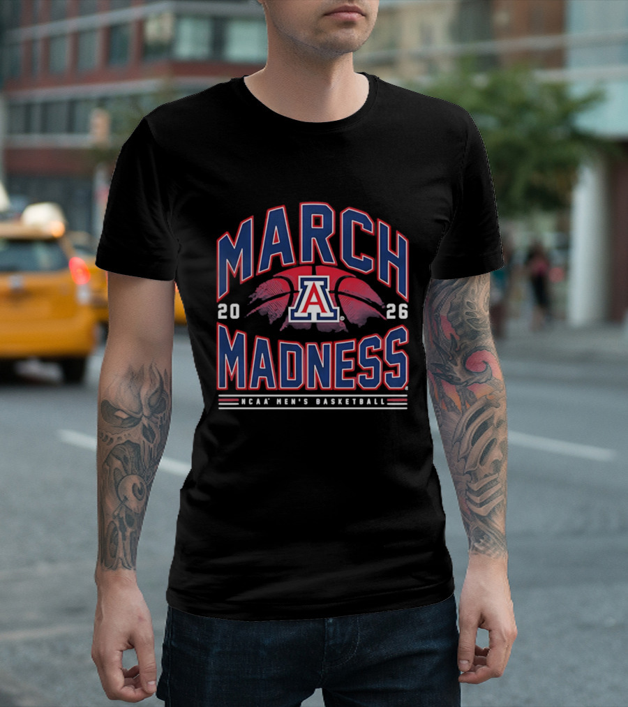 March Madness 2026 Arizona NCAA Men's Basketball T-Shirt