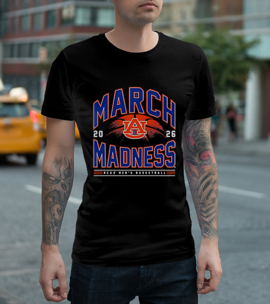 Auburn Tigers 2026 NCAA March Madness Men's Basketball T-Shirt