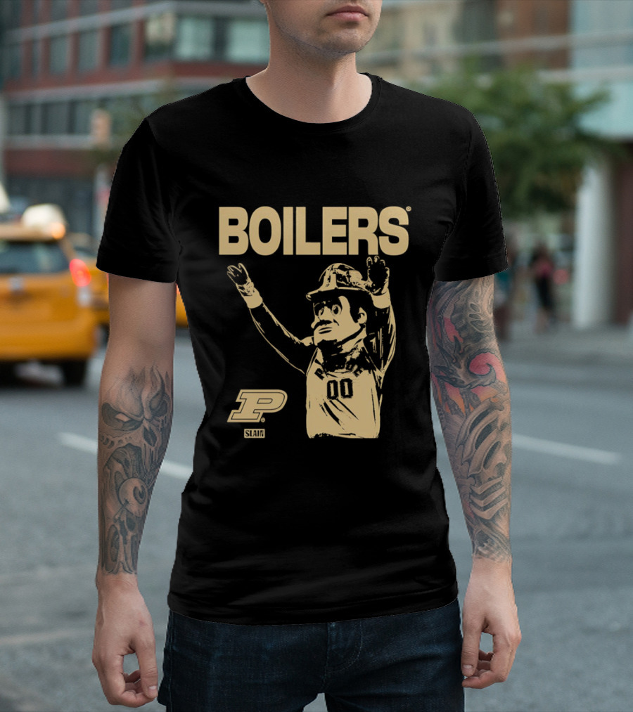 Boilers Purdue Boilermakers Slam Magazine Retro Team Spirit T-Shirt