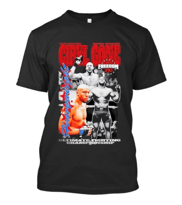 Ciryl Gane UFC Heavyweight Bon Gamin Paris Freedom 250 T-Shirt