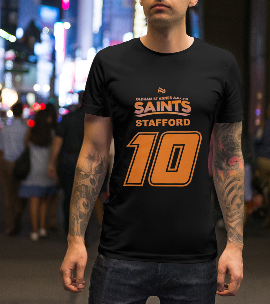 Oldham St Annes ARLFC Saints Stafford Number 10 T-Shirt